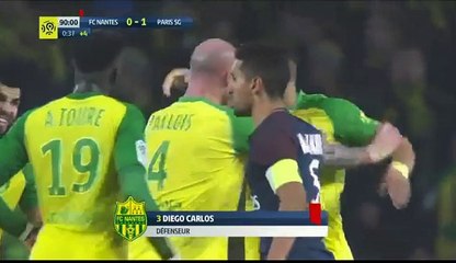 Red  Card   DIego  Carlos   (0:1)  Nantes vs Paris SG