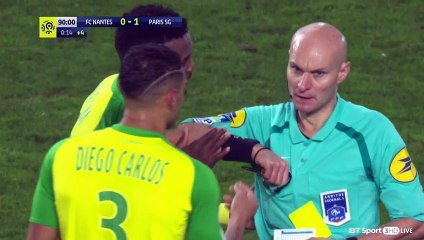 Diego RED CARD HD - Nantes	0-1	Paris SG 14.01.2018