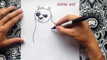 como dibujar a kung fu panda | how to draw kung fu panda