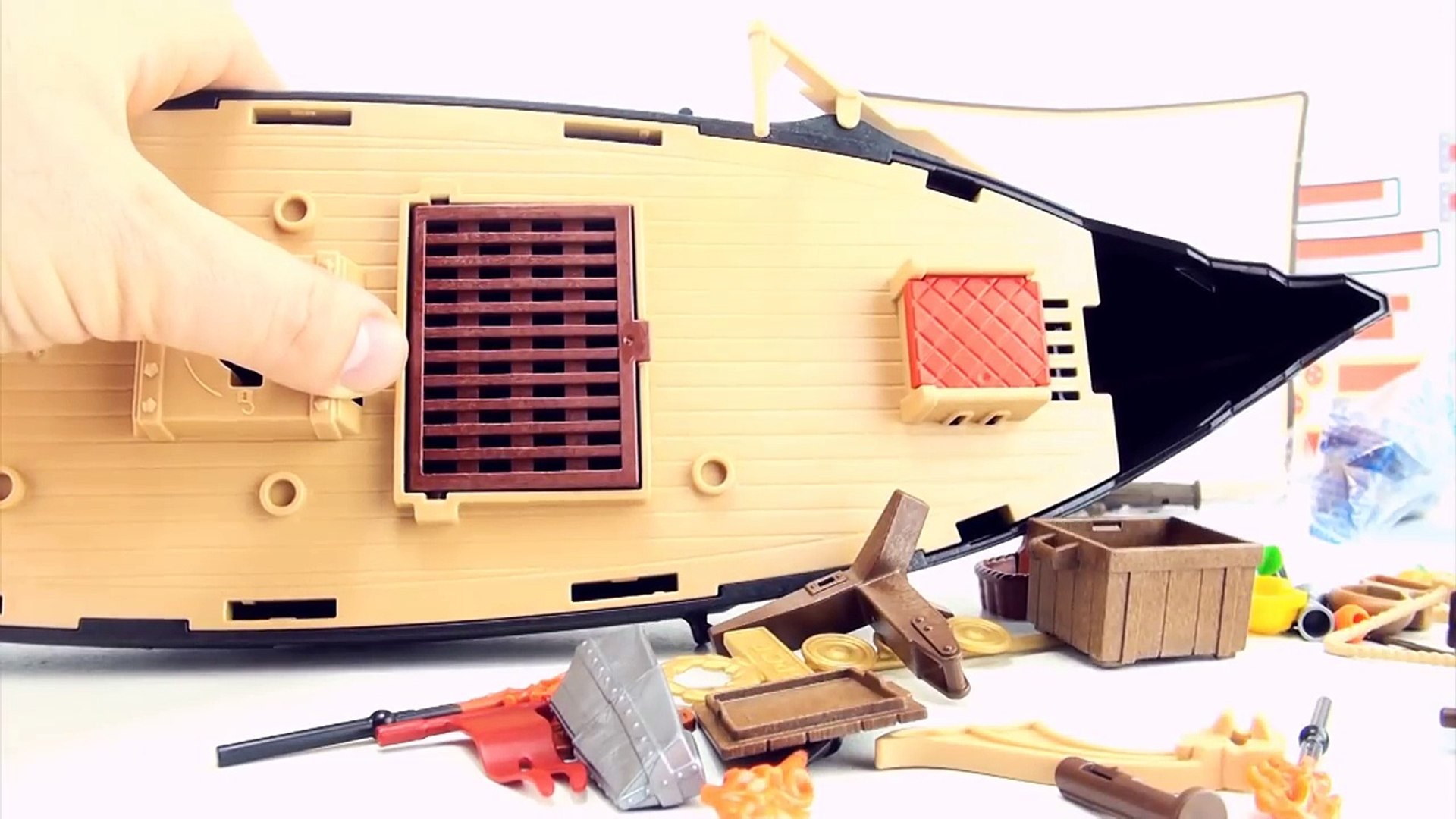 Playmobil Roman Warriors Ship 5390 - Toy Boat speed build - Playmobil  römischen Krieger Schiff─影片 Dailymotion
