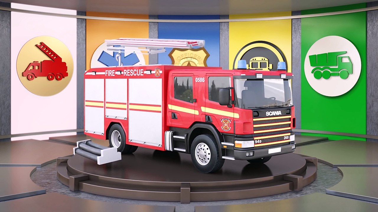 Dinosaurs Garage | Learn Colors for Children Animals for Kids | 3D Cars Numbers Learning Video