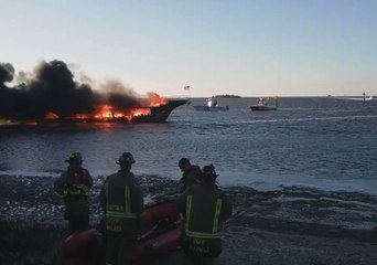 Casino Boat Shuttle Catches Fire Off Port Richey, Florida