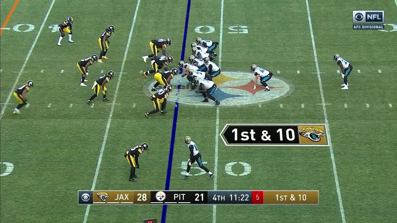 Jacksonville Jaguars quarterback Blake Bortles dials up deep ball to wide receiver Keelan Cole for 45 yards
