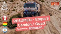 Resumen - Camiones/Cuadriciclos - Etapa 8 (Uyuni / Tupiza) - Dakar 2018