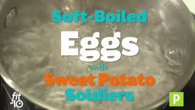 Soft Boiled Eggs With Sweet Potato Soldiers