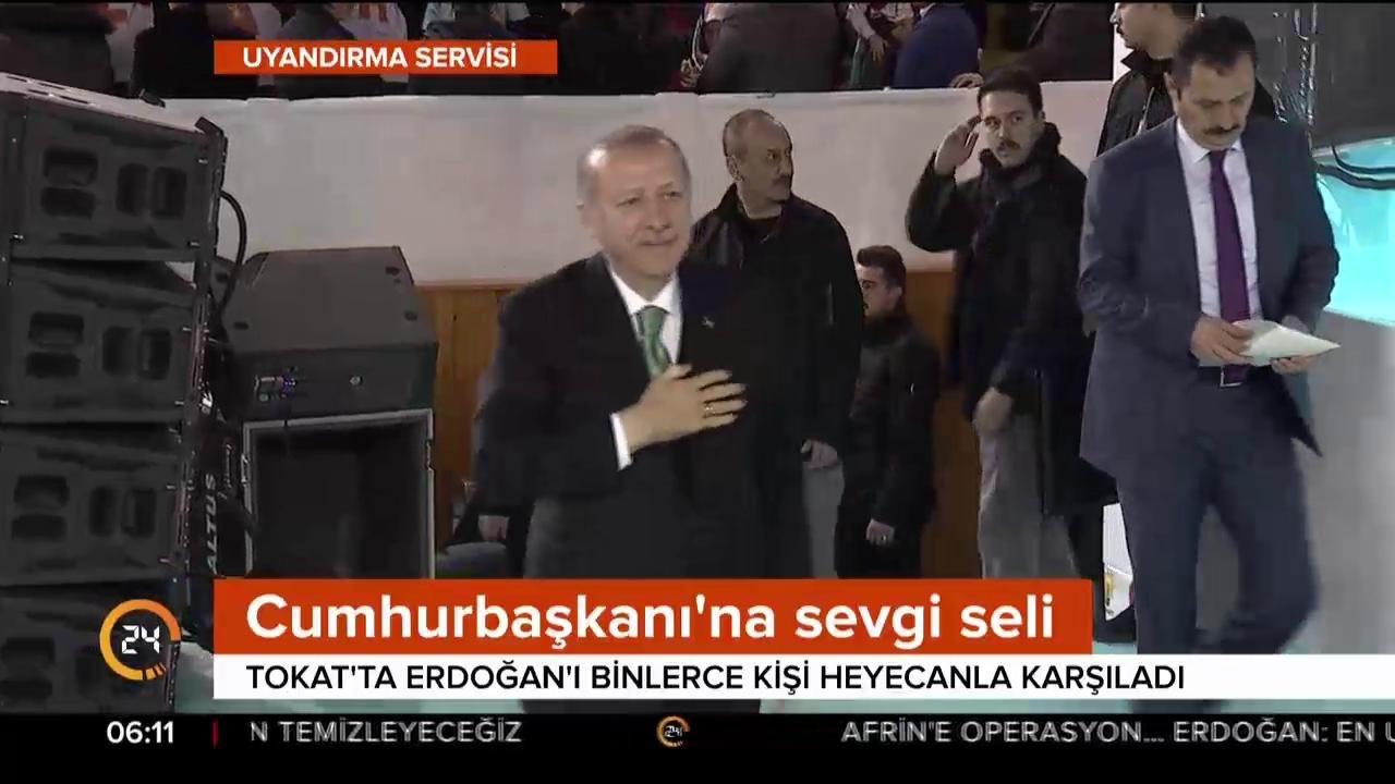 Cumhurbaşkanı'na sevgi seli