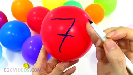 Learn to Count 1 to 10 Balloons Popping Show Educational Video for Children EggVideos.com  - part 2
