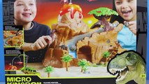 Dinosaur VOLCANO ISLAND Toy Opening | Jurassic Dino Volcano Toy Video for Kids by Toypals.tv