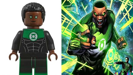 All Lego Lantern Minifigures (Side by Side) Lego VS Comics