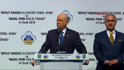 Osmaniye-Mhp Lideri Bahçeli Temel Atma Töreni Açılışında Konuştu