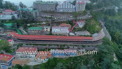 Fly over Shimla : Himachal's mountain capital, as seen from the air