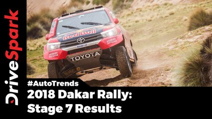 2018 Dakar Rally Stage 7 Results