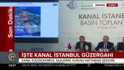 Kanal İstanbul güzergahı