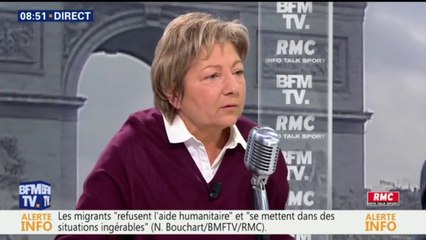 Calais: "Des associations se servent régulièrement des migrants pour exister", dénonce la maire de la ville Natacha Bouchart