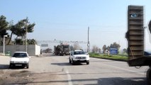 Afrin operasyonu öncesi sınırda askeri araç hareketliliği