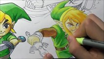 Dibujando a Link de Legend Of Zelda Breath Of the Wild   otras versiones. Drawing LINK from LOZ
