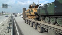 Afrin operasyonu öncesi sınırda askeri araç hareketliliği