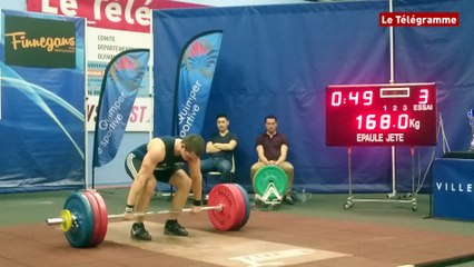 Haltérophilie. Alexandre Bouget, 168 kg à l'épaulé-jeté