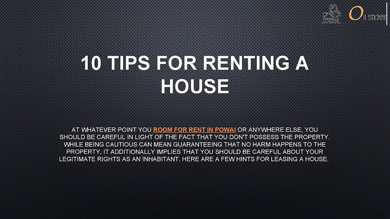 10 Tips For Renting A House