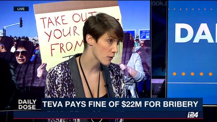 TEVA has to pay $22M in fines for bribery.