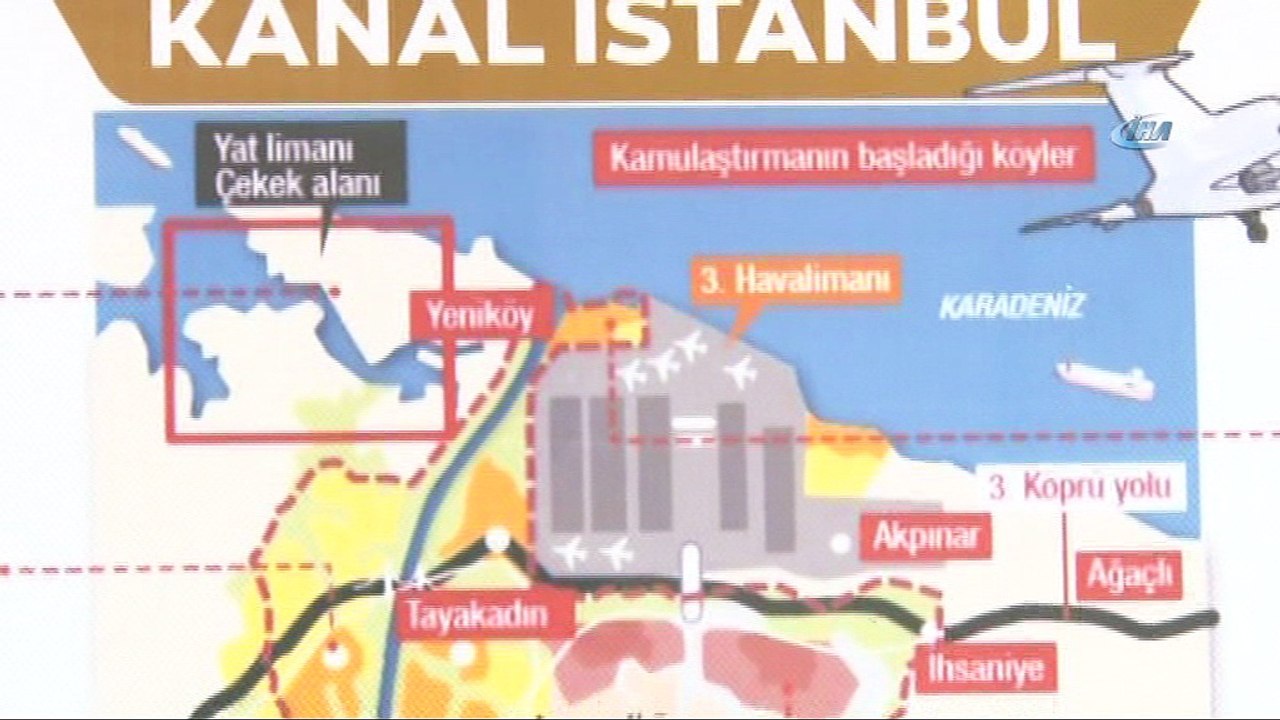 kanal istanbul gectigi yerleri ucuracak dailymotion video