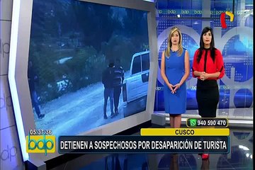 Cusco: detienen a dos sospechosos por desaparición de turista española