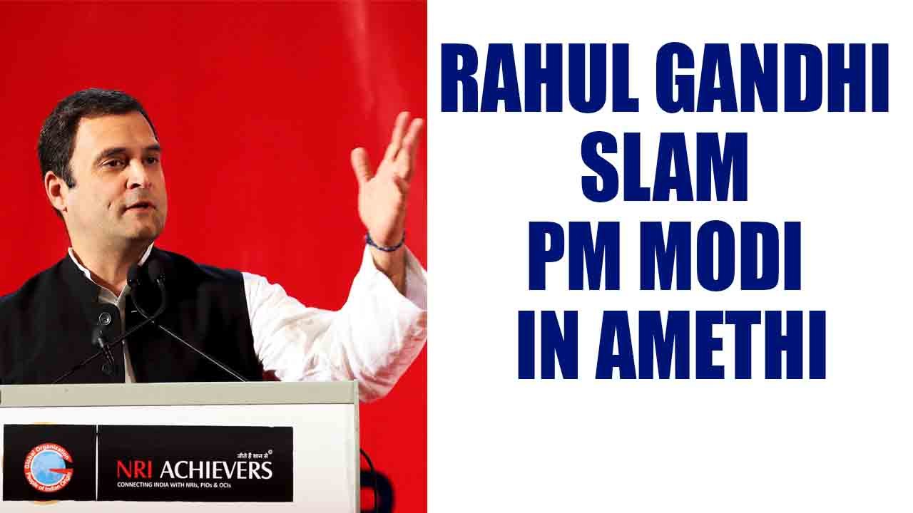 Rahul Gandhi attacks PM Modi led BJP government for delaying mega park project | Oneindia News