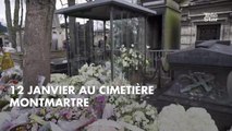 PHOTOS. Laeticia Hallyday a fait livrer une magnifique gerbe de fleurs sur la tombe de France Gall