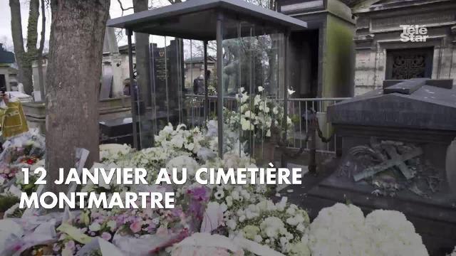 PHOTOS. Laeticia Hallyday a fait livrer une magnifique gerbe de fleurs sur la tombe de France Gall