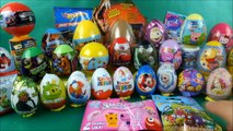 40 surprise eggs disney toys kinder surprise hot wheels littlest pet shop, Easter eggs