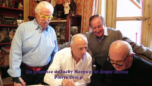 Pierre Orsi présente son livre à Paul Bocuse