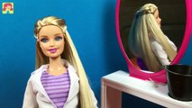 Back To School Hairstyles Of Barbie Doll Diy Barbie Hair Tutorial Making Kids Toys