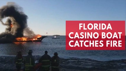 Florida casino boat catches fire with 50 on board