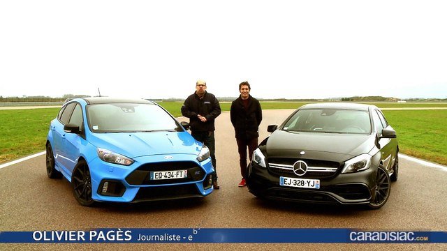 Comparatif vidéo - Ford Focus RS Pack Performance vs Mercedes A45 AMG : une lettre qui fait la différence ?