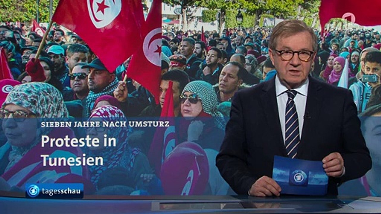 SCHWERPUNKT: Tunesien Proteste - 7 Jahre nach nach der Revolution | Tagesschau24