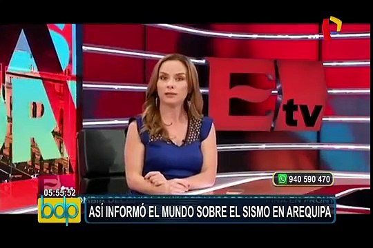 Así informaron medios internacionales sobre el sismo en Arequipa