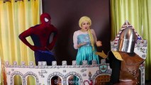 #12Frozen Elsa & Spiderman NEW CASTLE w  Knight Joker Hair Trouble Fun Superhero Movie in real life | Superheroes | Spiderman | Superman | Frozen Elsa | Joker