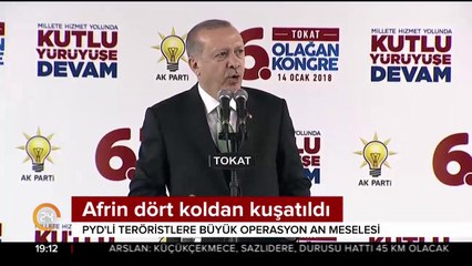 Afrin dört koldan kuşatıldı