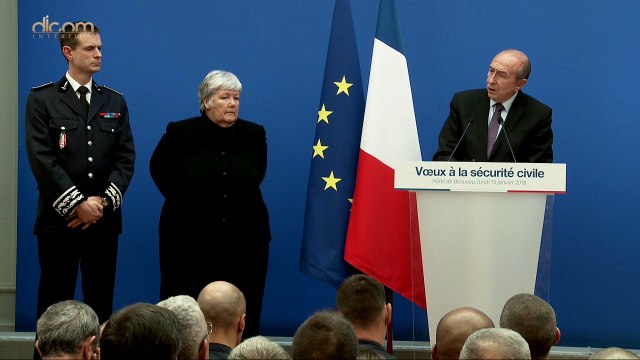 Voeux du ministre de l'Intérieur à la Sécurité civile