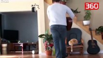 Gazmore/ Goditi macen e tij, ajo që I ndodh më pas do ju shkrijë së qeshuri (360video)