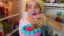 #12Frozen Elsa EATING DISORDER!! w  Spiderman Joker Hair Trouble Cake Fun Superhero in real life | Superheroes | Spiderman | Superman | Frozen Elsa | Joker