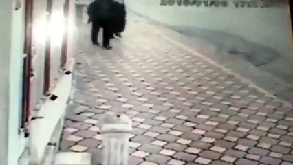 Bu sefer kaldırımda karate yapan adam ortaya çıktı