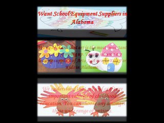 Want School Equipment Suppliers in Alabama