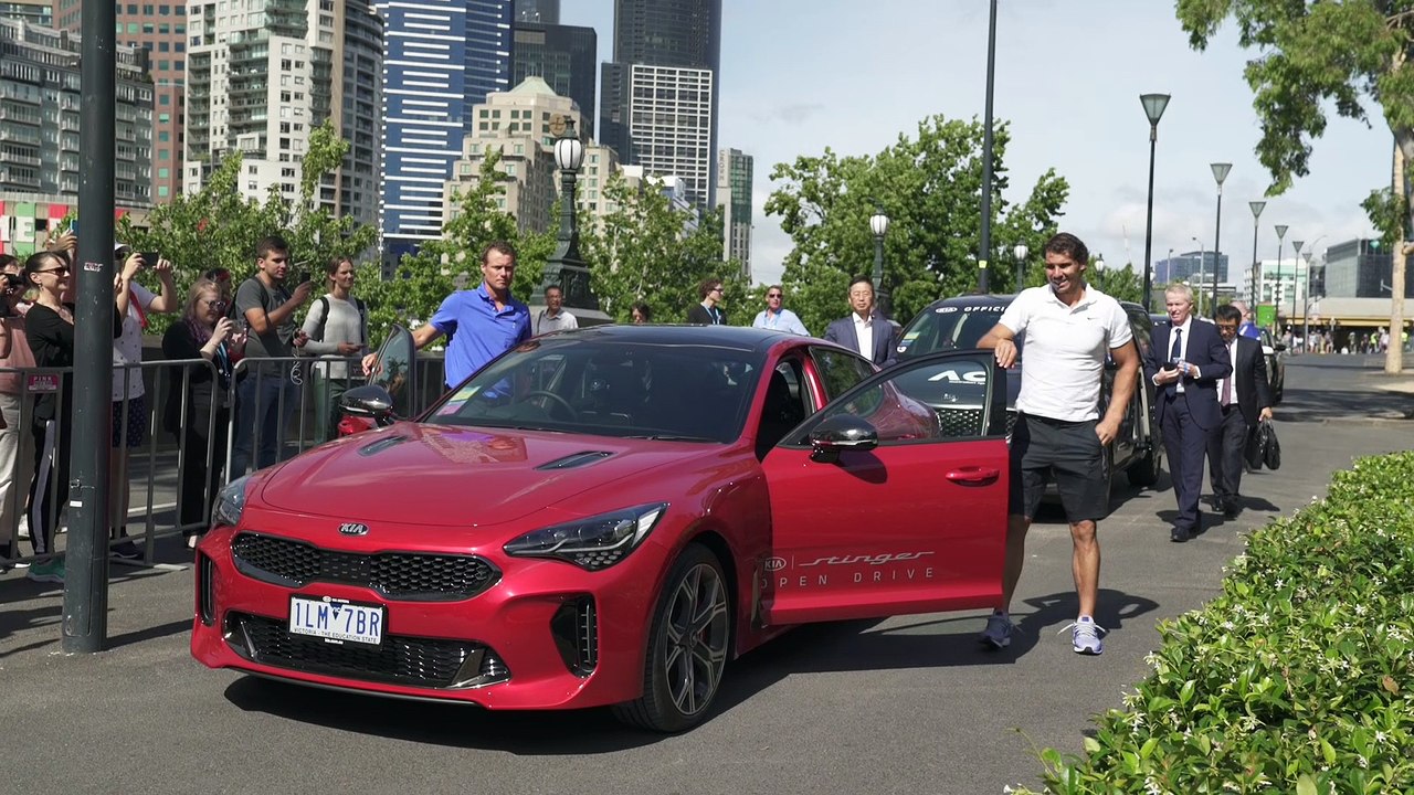 Open d'Australie 2018 - Rafael Nadal et Lleyton Hewitt avec Kia à Melbourne