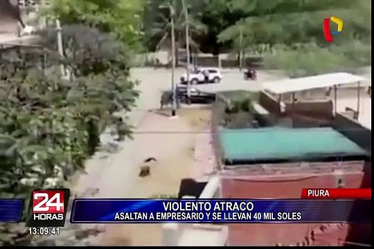 Piura: delincuentes asaltan a pareja de comerciantes y se llevan 40 mil soles