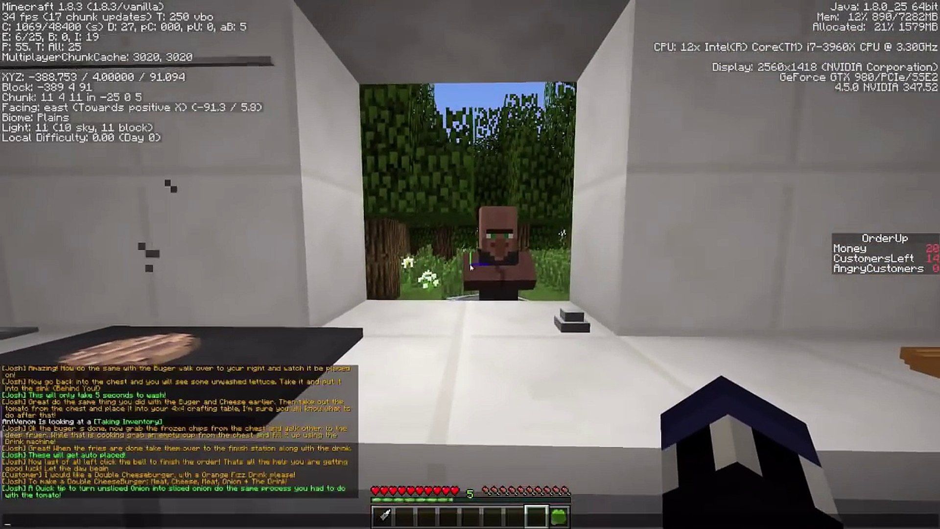 Minecraft Order Up Cooking App Game Recreated Video Dailymotion