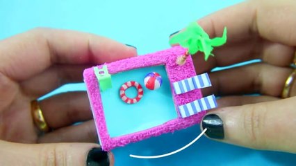 Download Video: DIY Miniature Matchbox Dollhouse Pool Tutorial