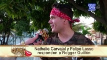 Nathalie Carvajal y Felipe Lasso responden a Rogger Guillén