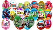 55 Surprise Eggs!!! Kinder Surprise Cars 2 Thomas Spongebob Disney Pixar, Mickey Mouse, Toy Story