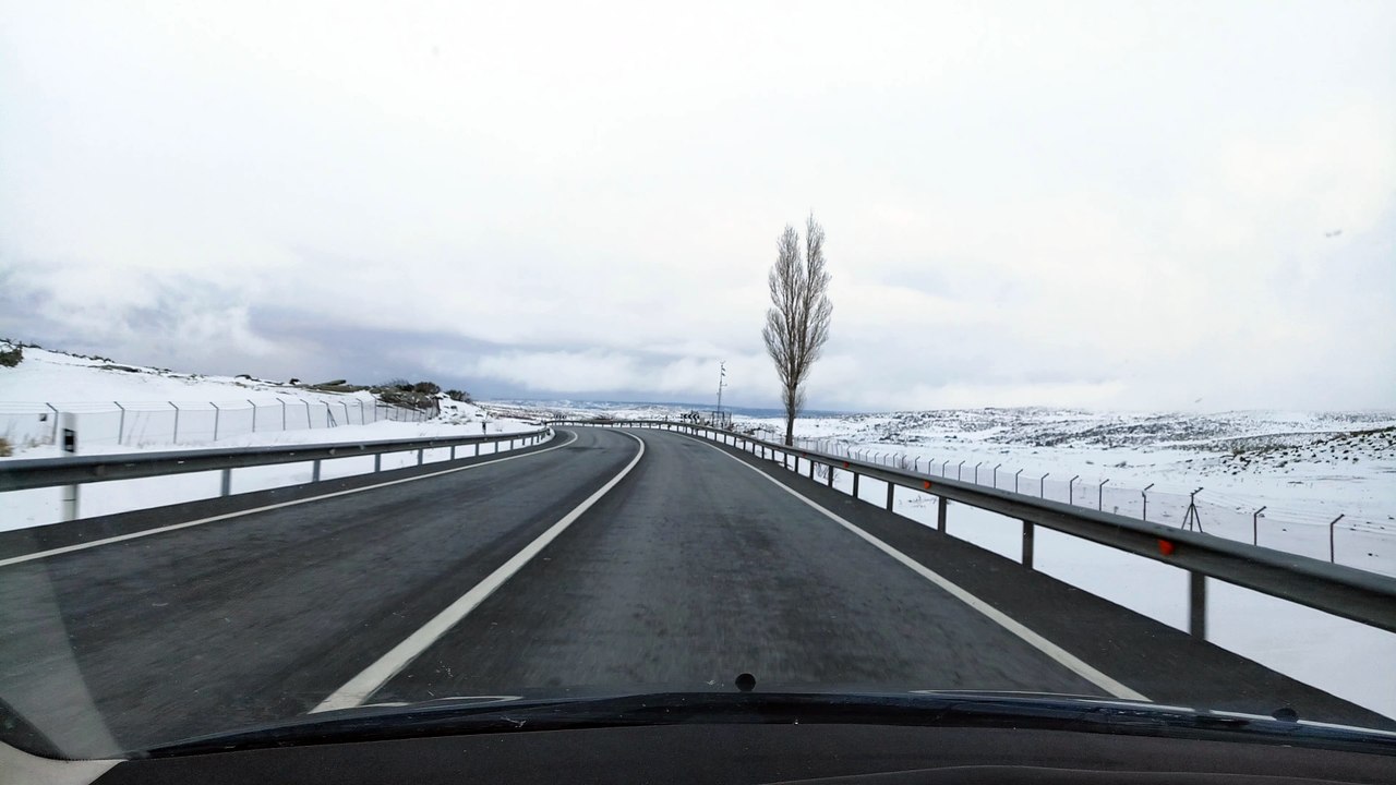 carretera,paisaje,nieve